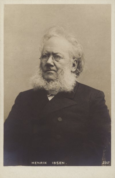 هنريك إيبسن (1828-1906) ، كاتب مسرحي نرويجي بواسطة مصور نرويجي