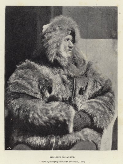 Hjalmar Johansen (b / w photo) بواسطة مصور نرويجي