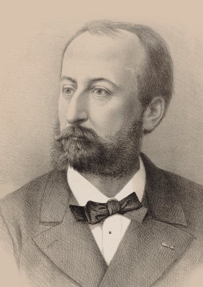 صورة للمؤلف الموسيقي كميل سان ساين 1835-1921 ، 1879. بواسطة أوكتاف إدوارد جان جاهير