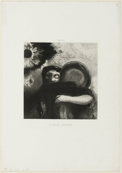 المشعوذ الغريب ، اللوحة 5 بواسطة Odilon Redon