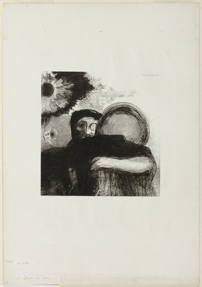 مشعوذ غريب ، اللوحة 5 من Homage to Goya بواسطة Odilon Redon