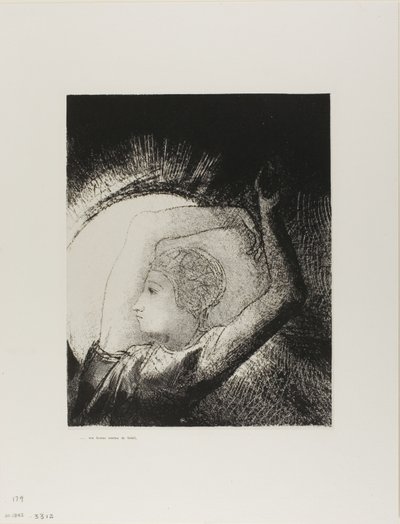 امرأة ترتدي الشمس ، لوحة ٦ من ١٢ بواسطة Odilon Redon