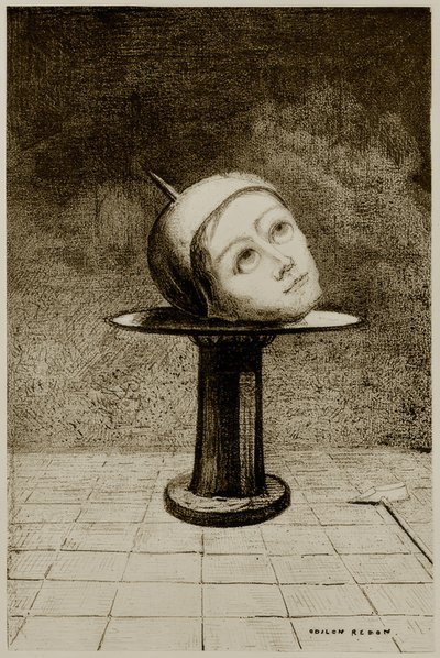 على الوعاء بواسطة Odilon Redon