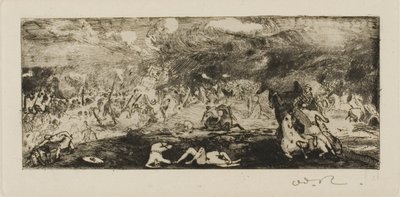 معركة بواسطة Odilon Redon