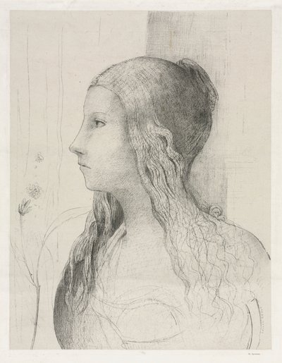 Brünnhilde في فيلم Twilight of the Gods بواسطة Odilon Redon
