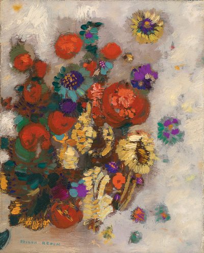 باقة من الزهور. بواسطة Odilon Redon