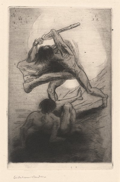 قابيل وهابيل بواسطة Odilon Redon