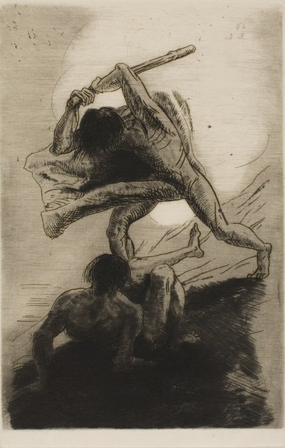 قابيل وهابيل بواسطة Odilon Redon