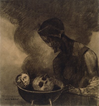مرجل الساحرة بواسطة Odilon Redon