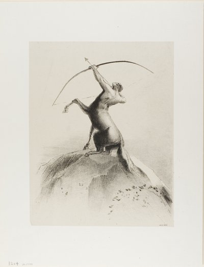 القنطور تهدف إلى الغيوم بواسطة Odilon Redon