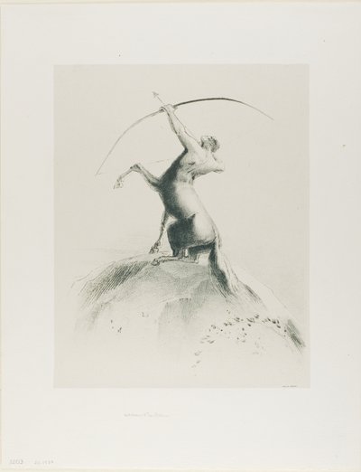 القنطور تهدف إلى الغيوم بواسطة Odilon Redon