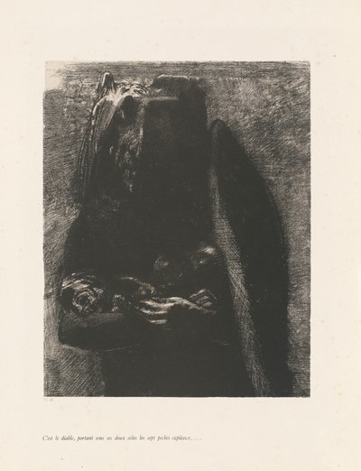 إنه الشيطان بواسطة Odilon Redon