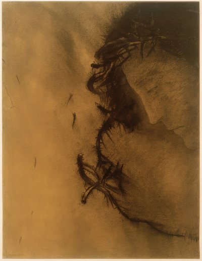 المسيح (تاج الأشواك) بواسطة Odilon Redon