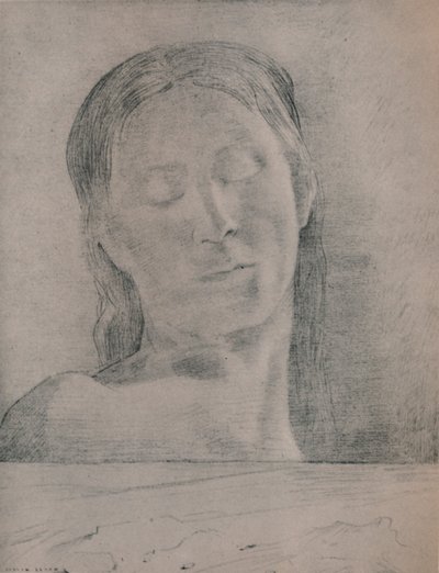 عيون مغلقة ، ج 1890 ، 1946 بواسطة Odilon Redon
