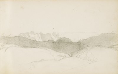 رسم من ألبوم بعنوان "بلاد الباسك" ، 1862-1863 بواسطة Odilon Redon