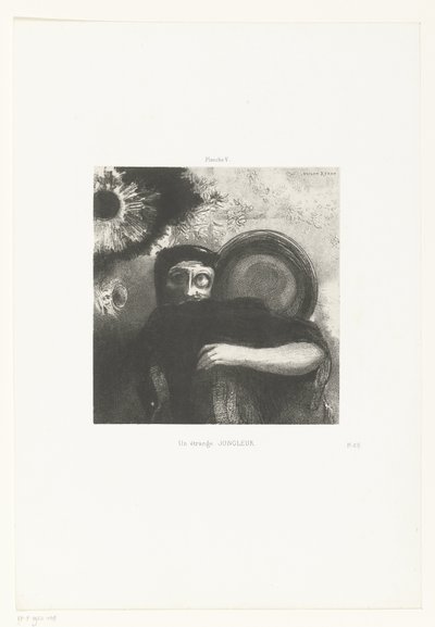 Een vreemde المشعوذ JUGGLER غريب (عنوان على كائن) بواسطة Odilon Redon