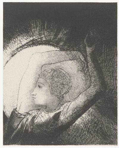 امرأة تلبس الشمس ... une femme revêtue du Soleil (العنوان على الكائن) Apocalypse de Saint-Jean (عنوان المسلسل) رؤيا يوحنا (عنوان المسلسل) بواسطة Odilon Redon