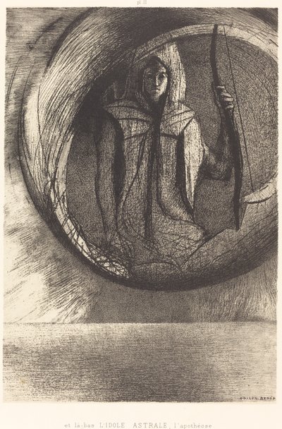 Et la-bas l'idole astrale، l'Apotheose (وما بعده ، نجم المعبود ، تأليه) بواسطة Odilon Redon