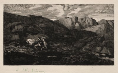 الخوف ، 1866. بواسطة Odilon Redon