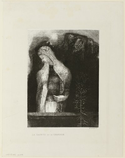 الأنثى القديسة والشوك بواسطة Odilon Redon