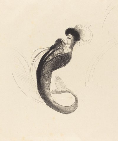 Femme a la torque ornee (امرأة ذات قبعة مضفرة) بواسطة Odilon Redon