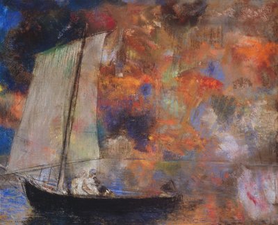 غيوم الزهرة ، حوالي 1903 (باستيل على ورق) بواسطة Odilon Redon