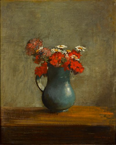 زهور في إناء بواسطة Odilon Redon