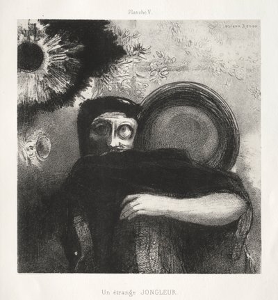 تكريم لغويا: شاذ غريب ، 1885. بواسطة Odilon Redon