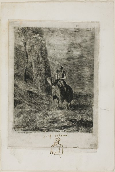 فارس ينتظر بواسطة Odilon Redon