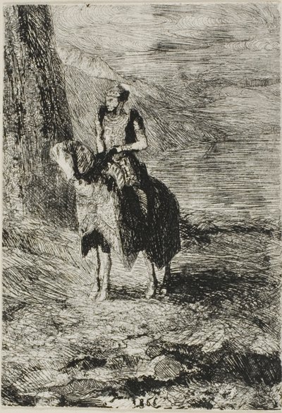 فارس ينتظر بواسطة Odilon Redon