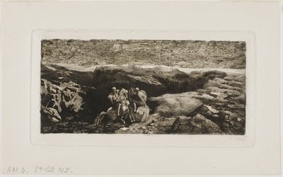 الفرسان في القتال بواسطة Odilon Redon