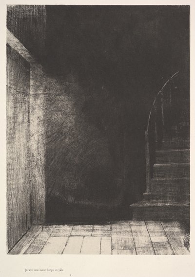 رأيت وميض ضوء كبير شاحب 1896. بواسطة Odilon Redon