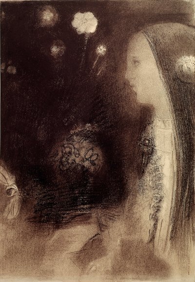 نقش في الحلم بواسطة Odilon Redon (1840-1916) 1879 باريس ، مجموعة خاصة بواسطة Odilon Redon