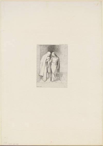 محادثة صوفية بواسطة Odilon Redon