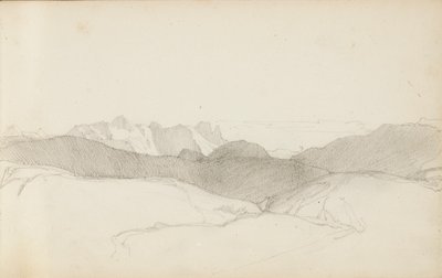 صفحة من كراسة الرسم ، "إقليم الباسك" ، 1862-1863 بواسطة Odilon Redon