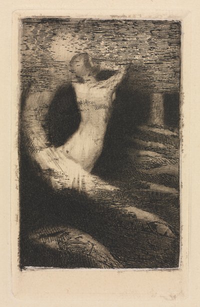 مرور الروح ، 1891 طبع 1920. بواسطة Odilon Redon
