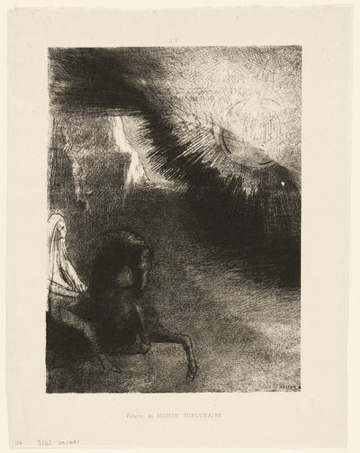 حاج العالم القمري ، لوحة 5 من 6 بواسطة Odilon Redon