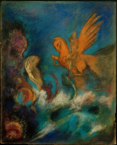 روجر وأنجيليكا (بيرسيوس وأندروميدا) بواسطة Odilon Redon