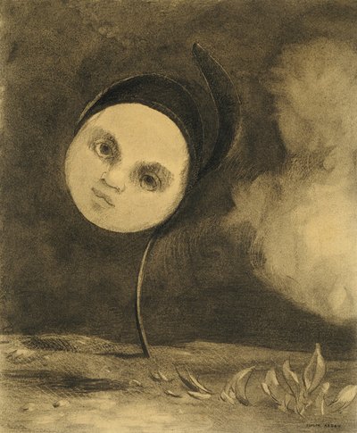 زهرة غريبة بواسطة Odilon Redon