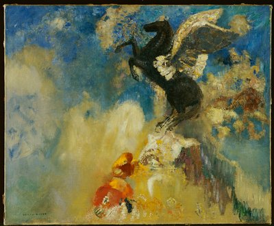 ذا بيجاسوس الأسود بواسطة Odilon Redon
