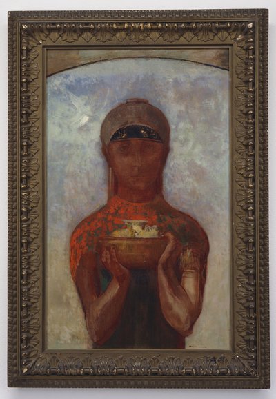 كأس الغموض ، أو العرافة ، 1890 بواسطة Odilon Redon