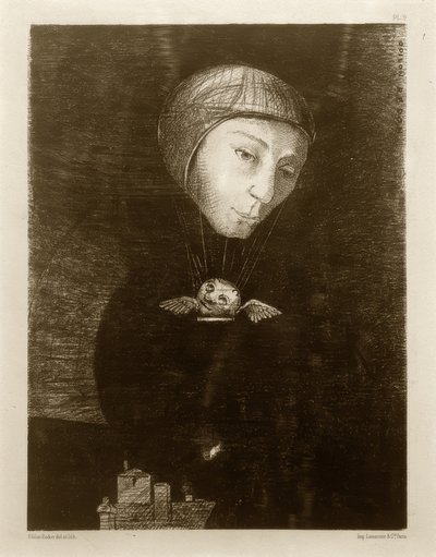 ارتفاع حزين بواسطة Odilon Redon