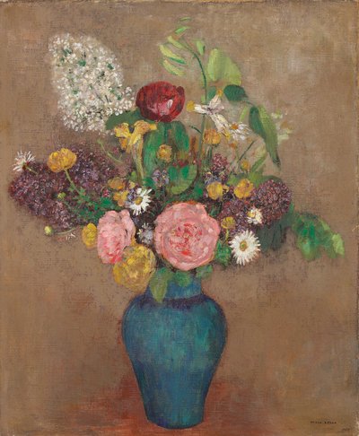 مزهرية بالورود بواسطة Odilon Redon