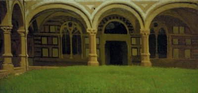 دير فلورنسا القديم، حوالي 1864-1865 (زيت على قماش) بواسطة Odoardo Borrani