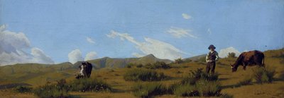 الرعي على المرتفعات بواسطة Odoardo Borrani