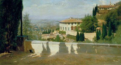 فيلا ميديتشي في فيسولي بواسطة Odoardo Borrani