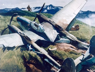 "تحطم الهبوط ، الأليوتيان" ، 1943 بواسطة أوغدن مينتون بليسنر