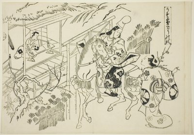 Usuyuki: مشهد Kogo (Usuyuki Kogo no dan) ، من سلسلة "مشاهد مشهورة من مسرحيات الدمى اليابانية (Yamato irotake)" بواسطة أوكومورا ماسانوبو