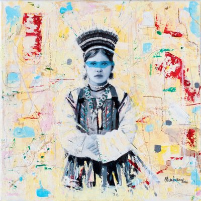 بيمبا روسا، 2024 (وسائط مختلطة على قماش) بواسطة 