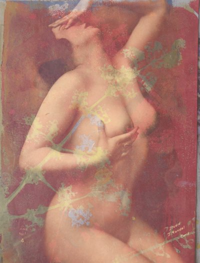 عراة، 2022( وسائط مختلطة على ورق) بواسطة 